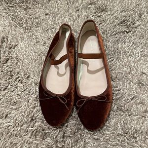 Loeffler Randall velvet ballet flats